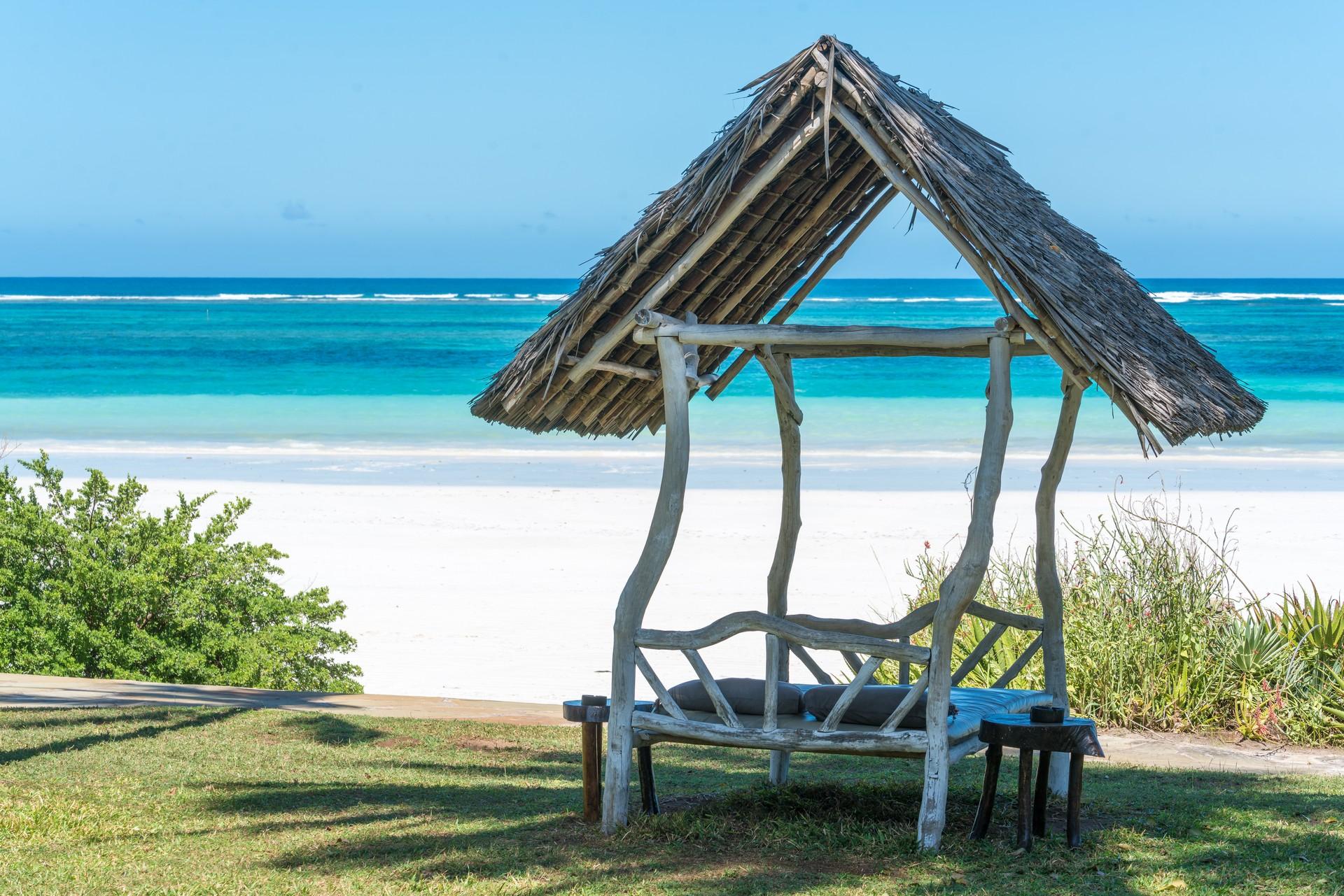 Countryside in Diani Beach with nice weather and blue sky