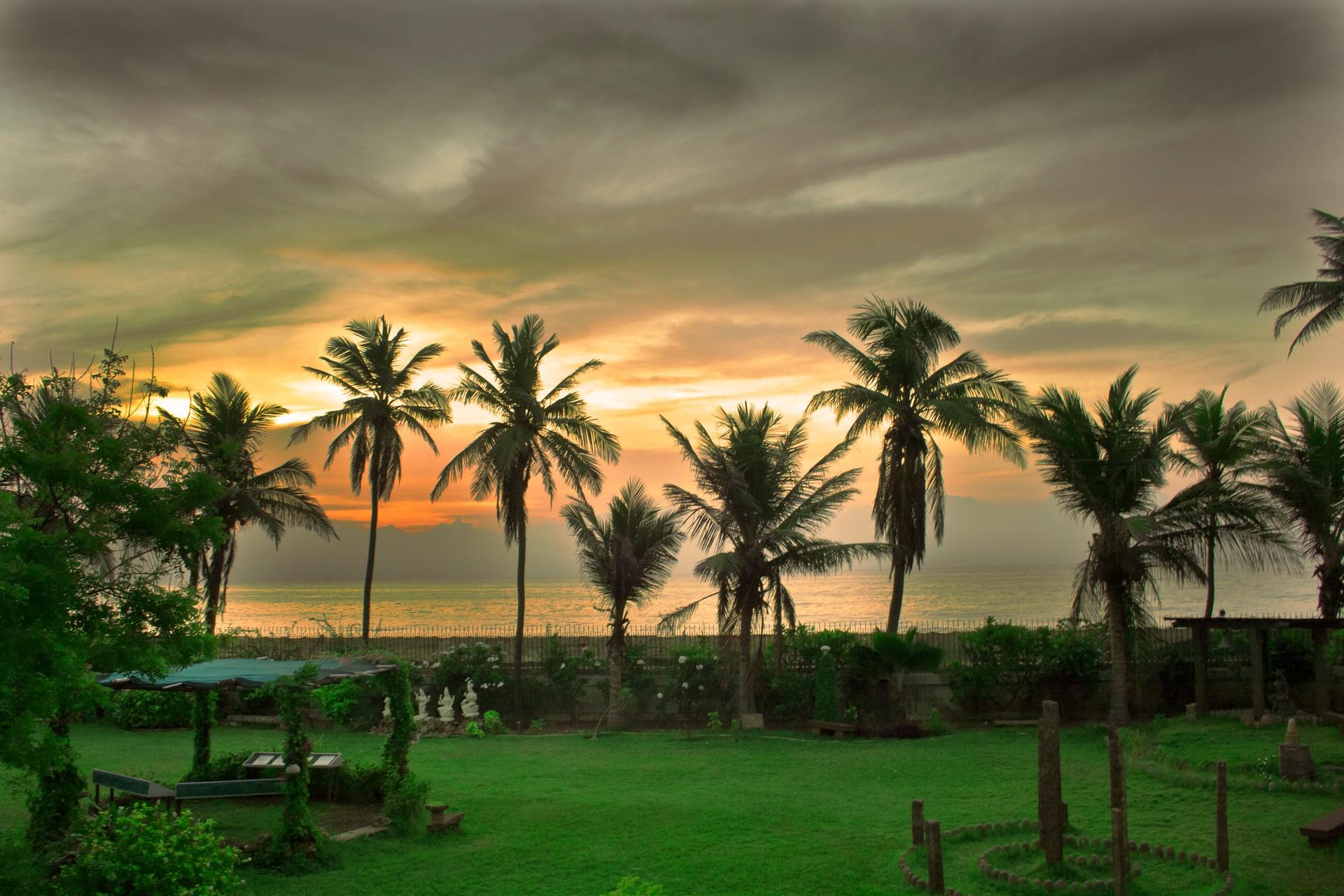 Location near Pondicherry at dawn
