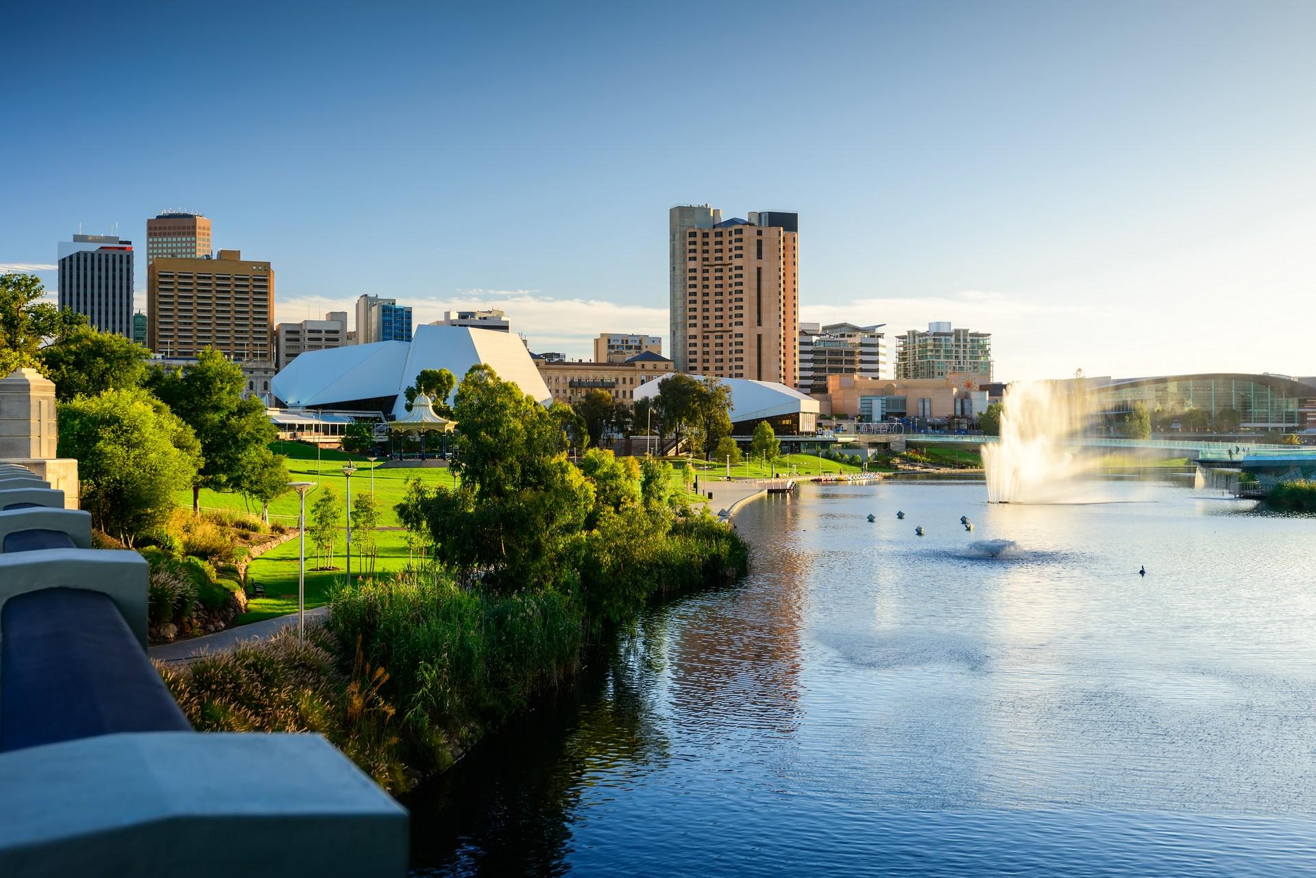 Architecture in Adelaide on a sunny day