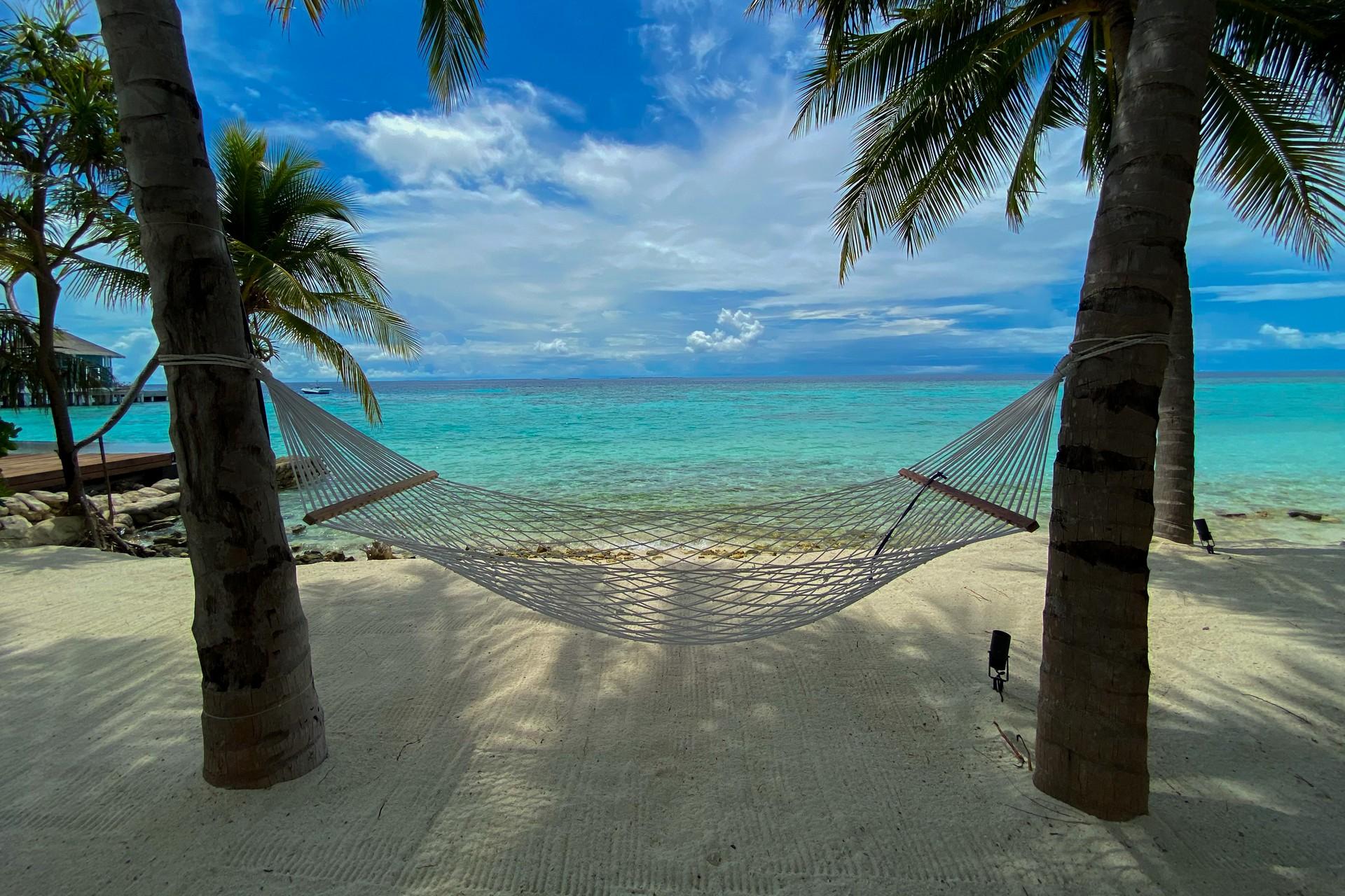 Maldives in partly cloudy weather