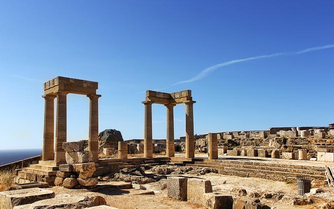 Ancient ruin on Rhodes island.