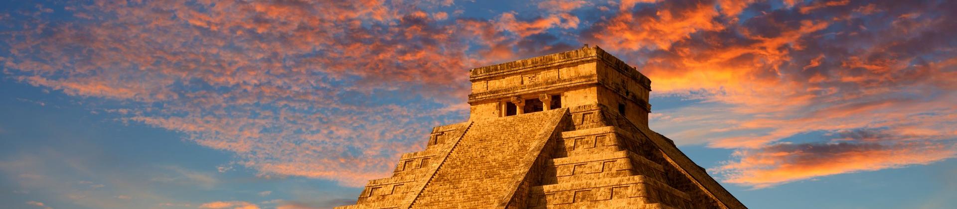 Architecture near Mérida at dawn
