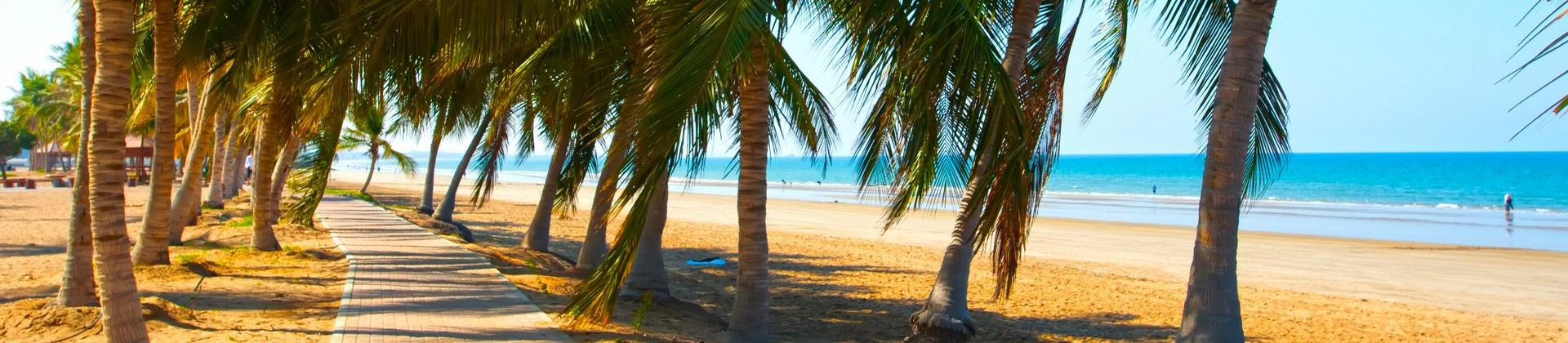 Oman - Northeast coast with nice weather and blue sky