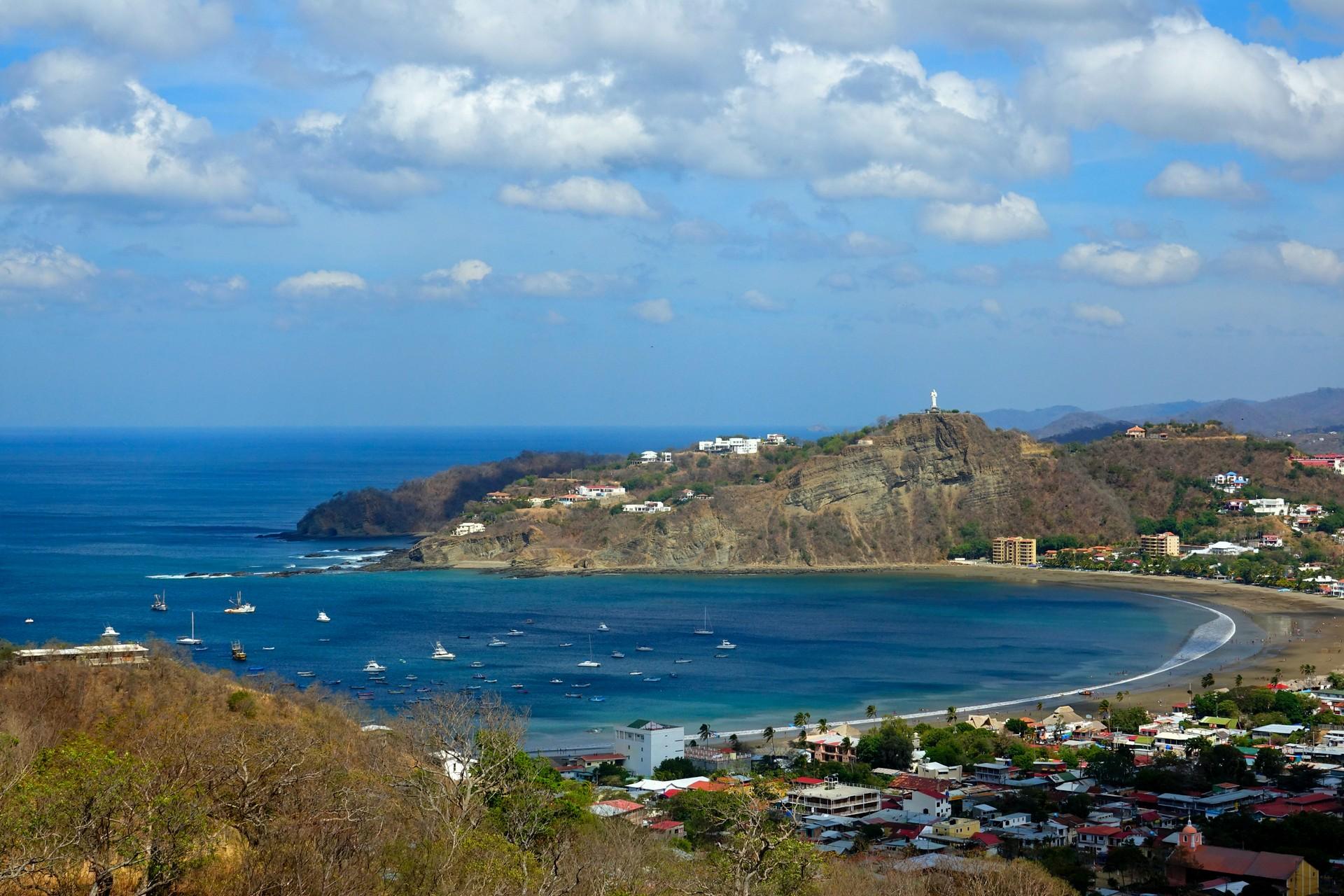 San Juan del Sur in sunny weather with few clouds