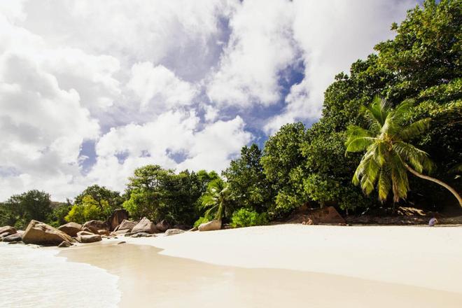 Beach on La Digue Island, Seychelles