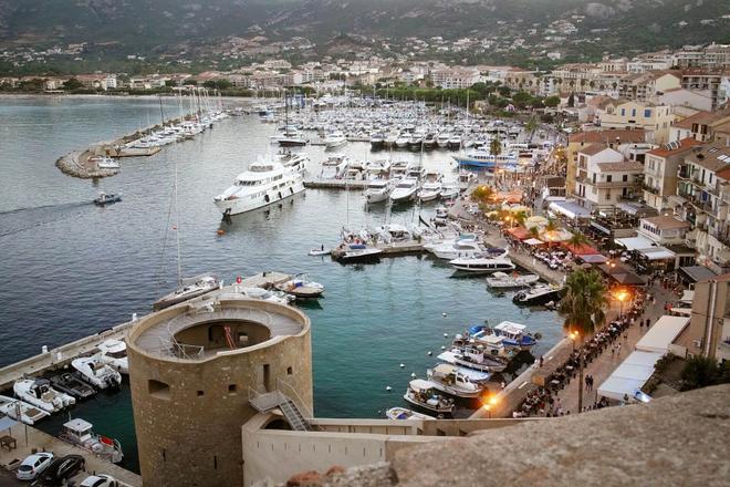 View of the city of Calvi, Corsica