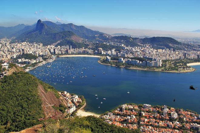 Rio de Janeiro view of the city from the Sugar Loaf.