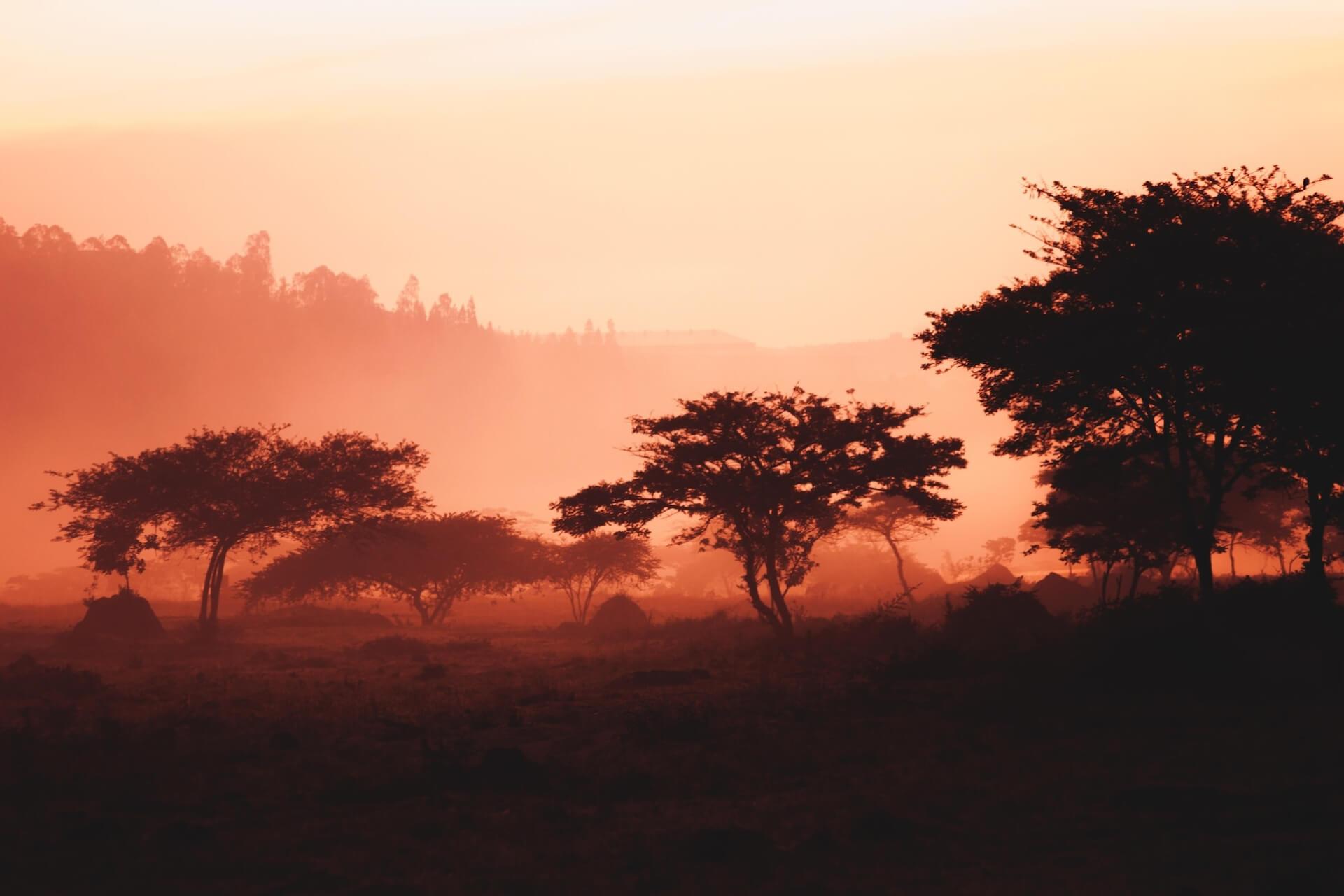 Sunsrise in Kigali, Rwanda