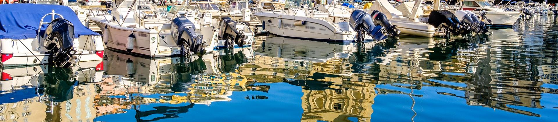 Port in Bastia on a sunny day