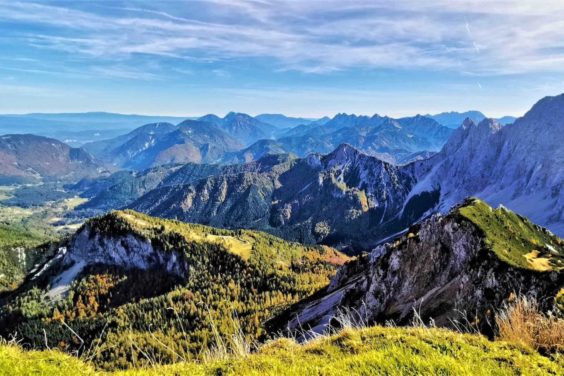 View of mountains in the Apls, Carinthia