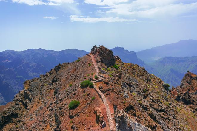 La Palma: highest peak Roque de los Muchachos.