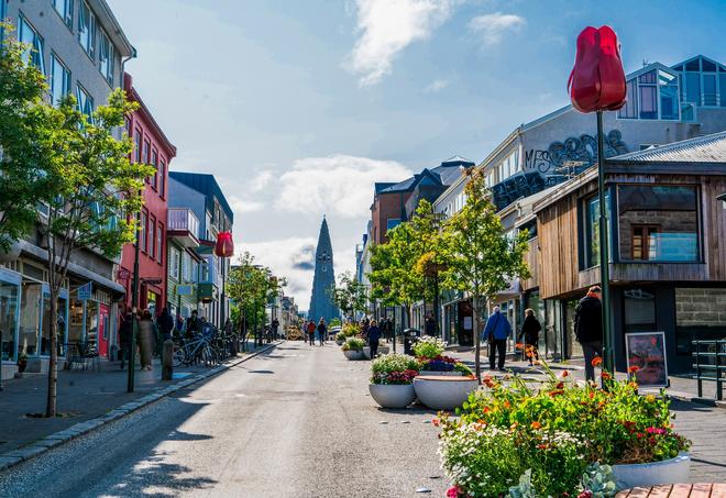 Reykjavík: street of the Icelandic capital 