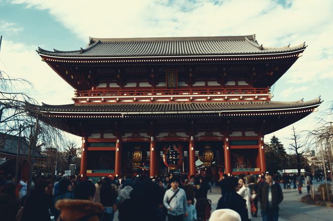 Sensoji Temple in Tokyo, Japan.