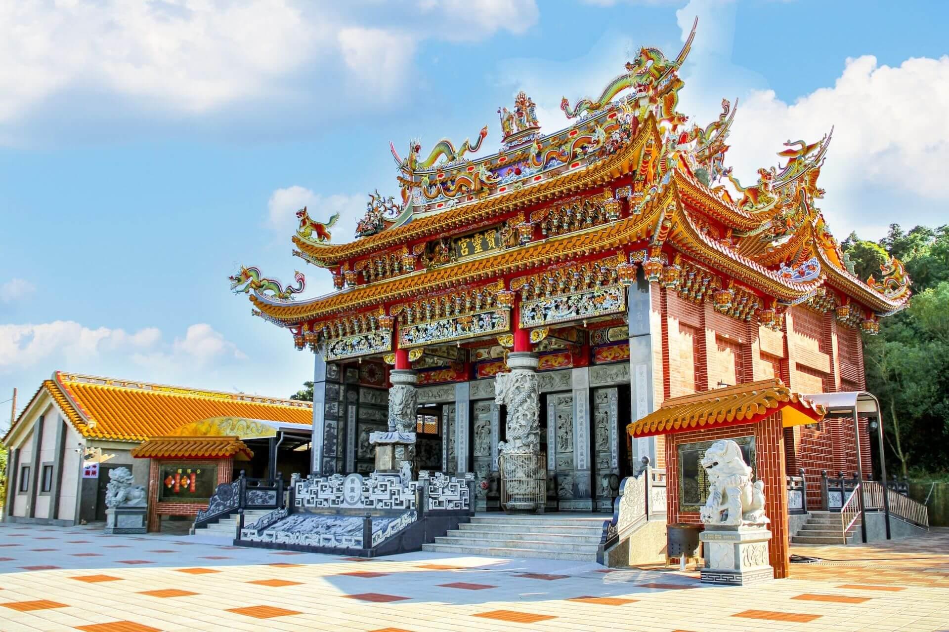 View of a temple in Kaohsiung, Taiwan