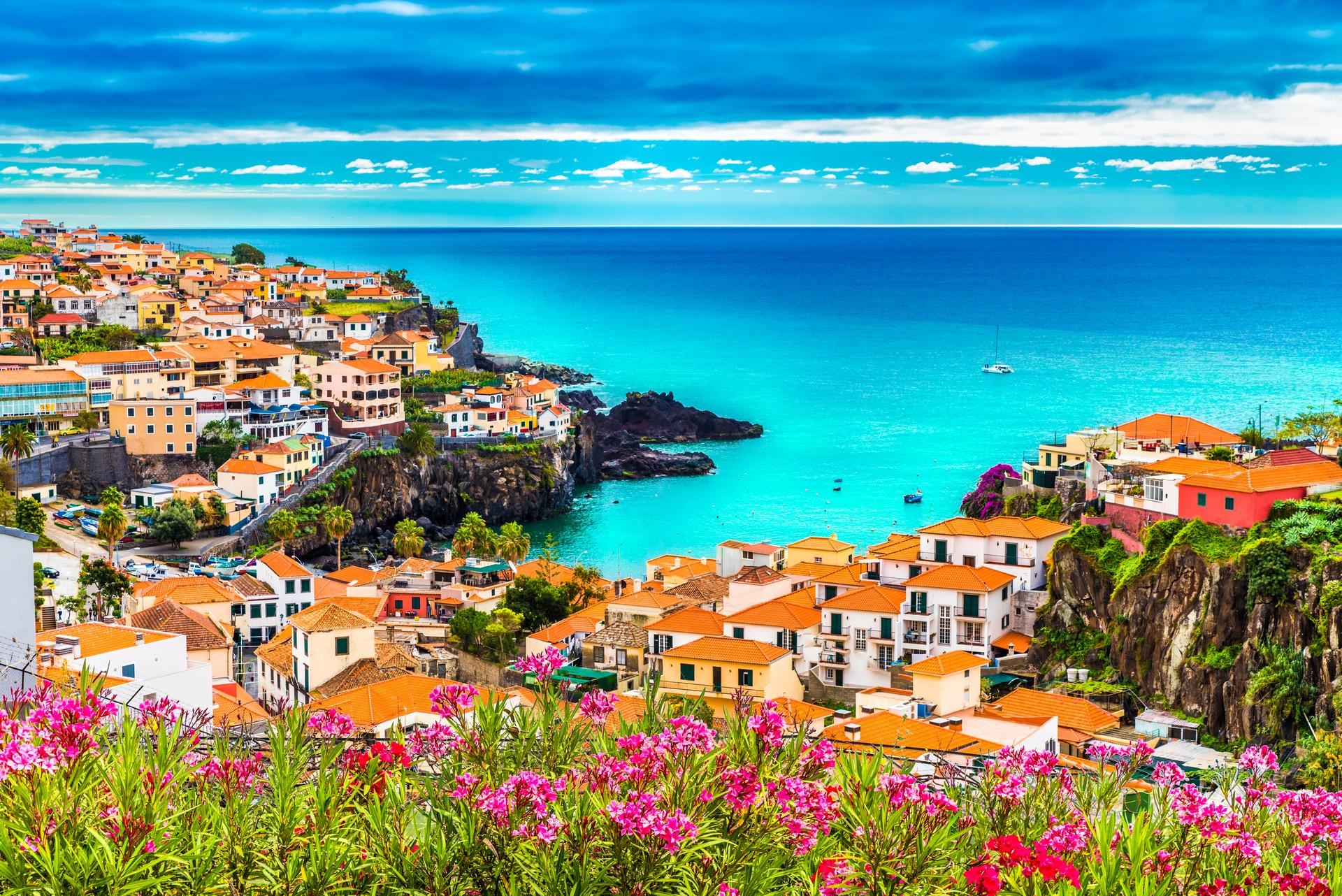 Funchal on a sunny day with some clouds