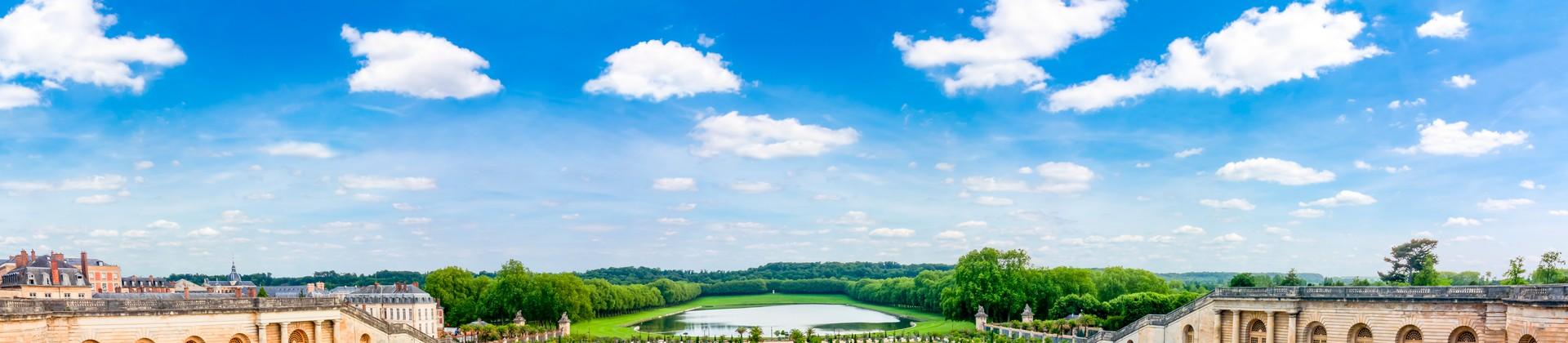 Versailles in partly cloudy weather