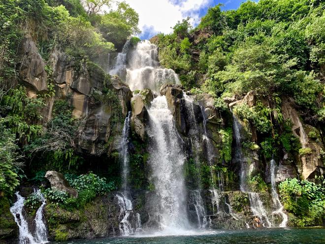 Reunion: rock waterfall.