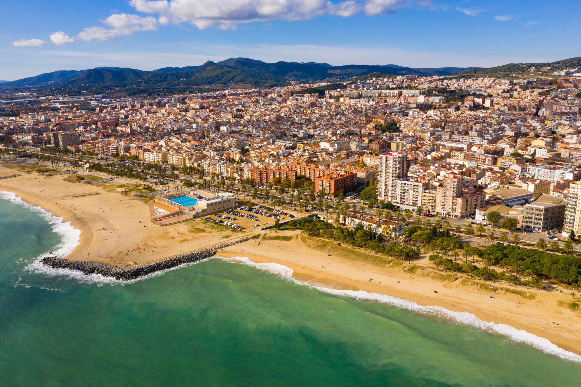 Mataró in partly cloudy weather