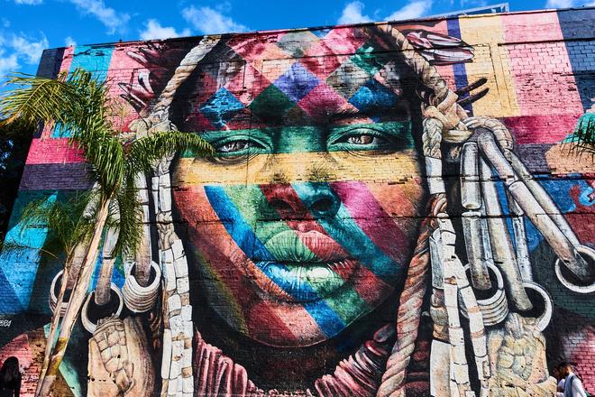 Graffiti in the street of Rio de Janeiro.