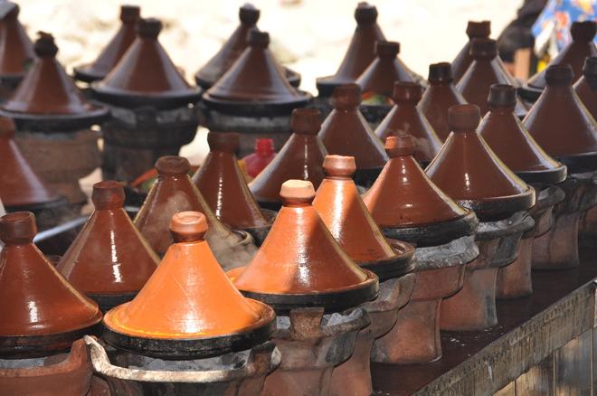 A special pot tajine in Morocco.