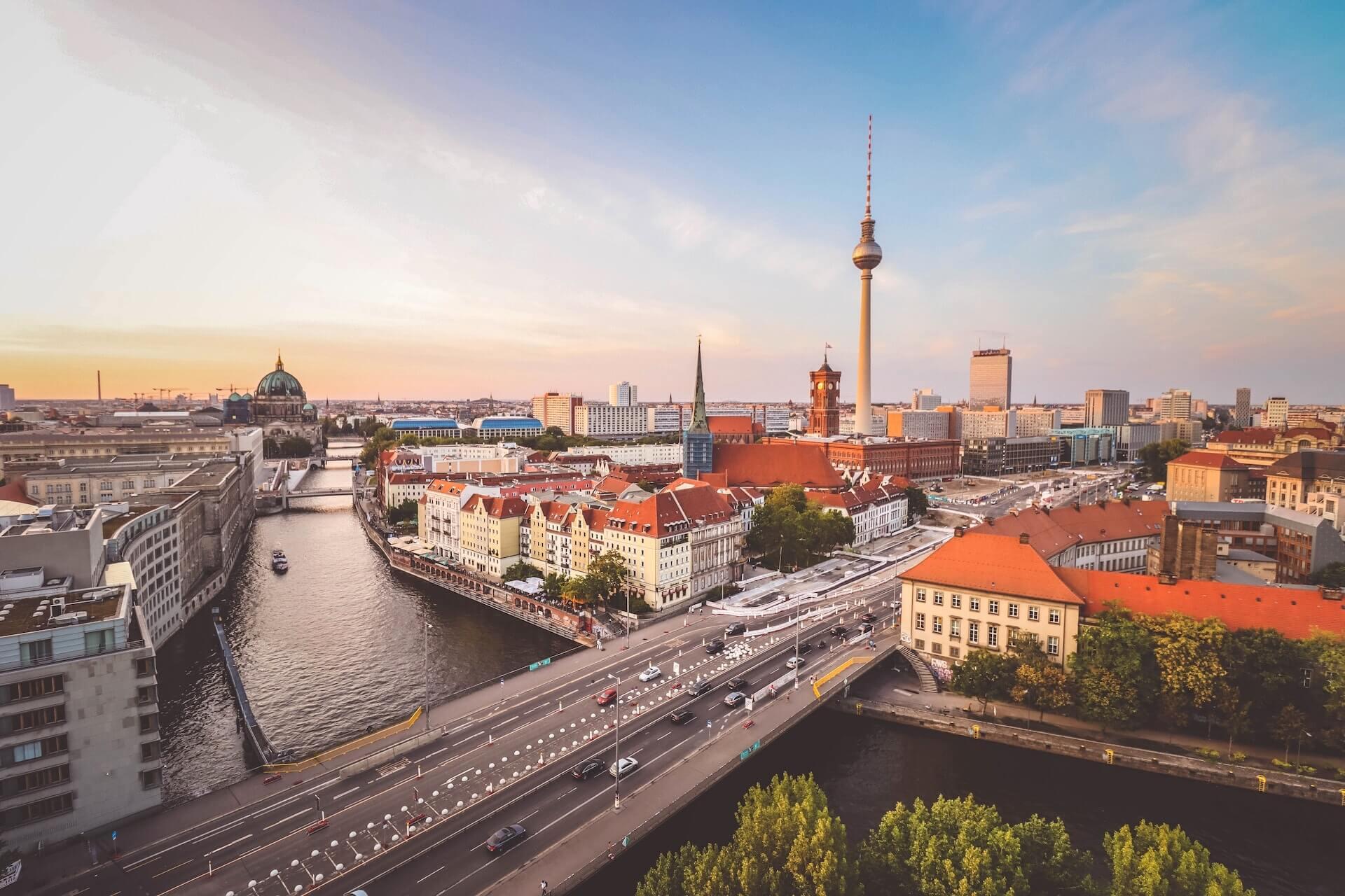 View of the beutiful city of Berlin, Germany