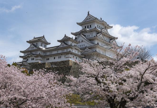Japanese White Heron Castle in Himeji.