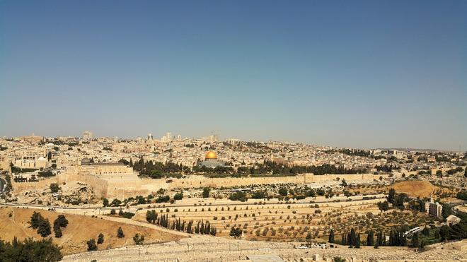 View of Jerusalem from afar.