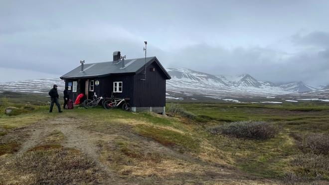 A tourist hut in Swedish mountains.