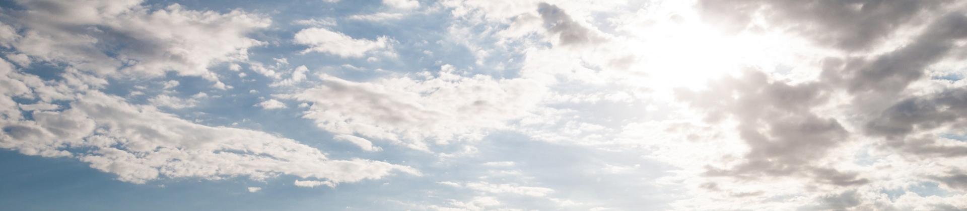 Beach in Punta del Este in sunny weather with few clouds