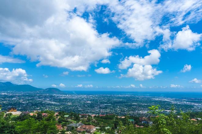 An aerial view of Kingston – the capital city of Jamaica