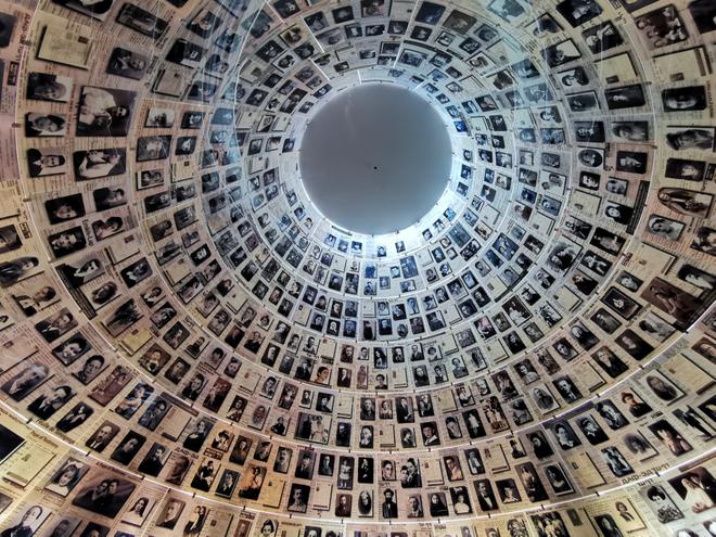 Yad Vashem Holocaust Museum - photos on the wall.