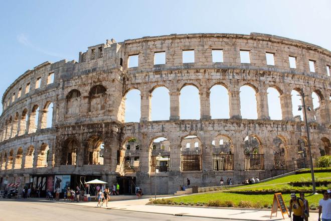 The Amphitheatre in Pula, Istria