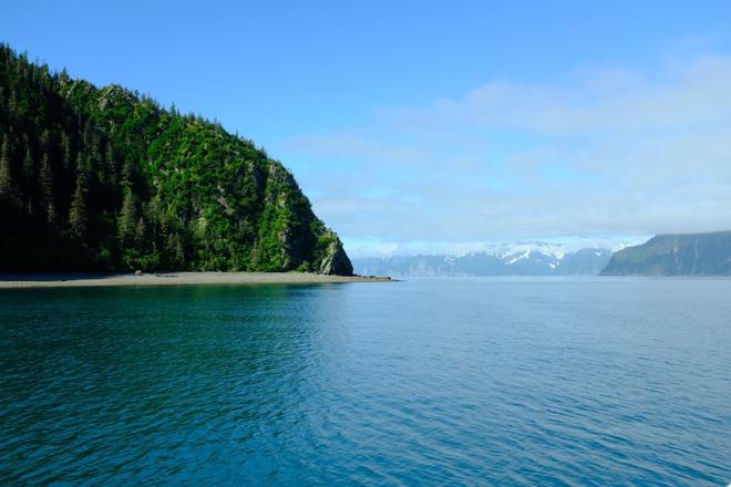 View of the Kenai Fjord National Park in Alaska
