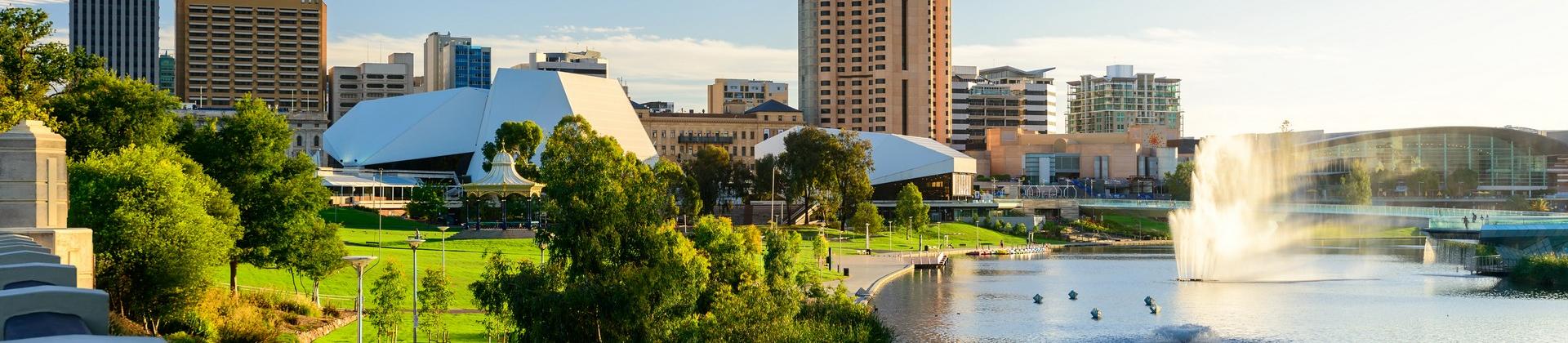 Architecture in Adelaide on a sunny day