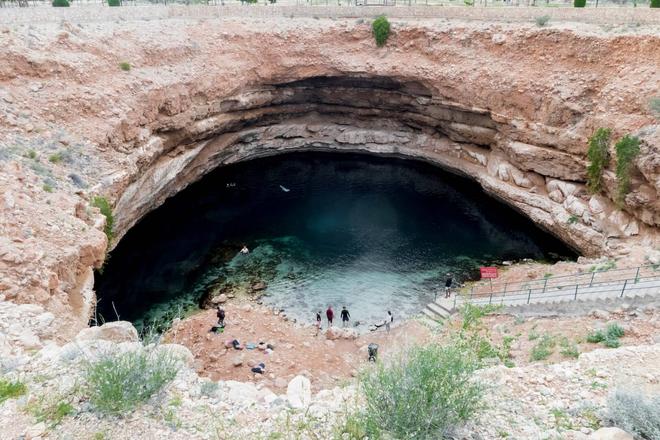 View of a Bimmah Sinkhole in Oman