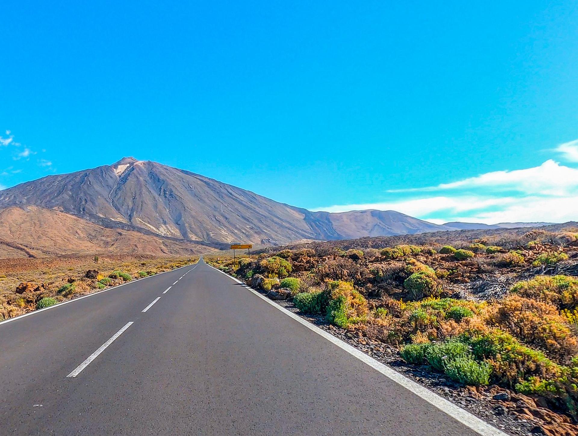 Canary Islands in sunny weather with few clouds