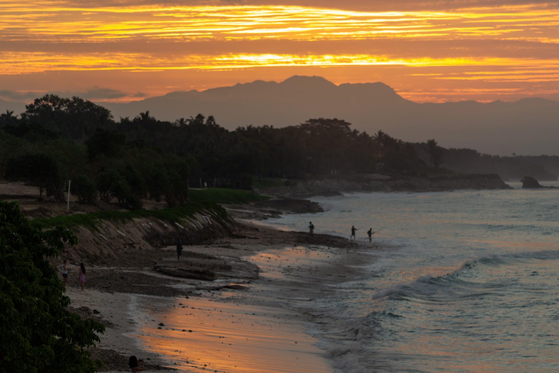 Beach in Punta de Mita at sunset time