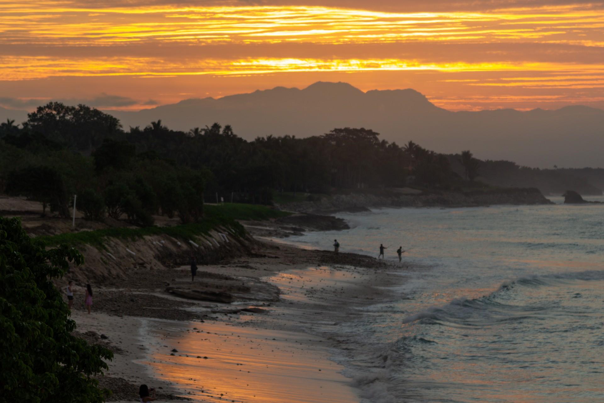 Beach in Punta de Mita at sunset time