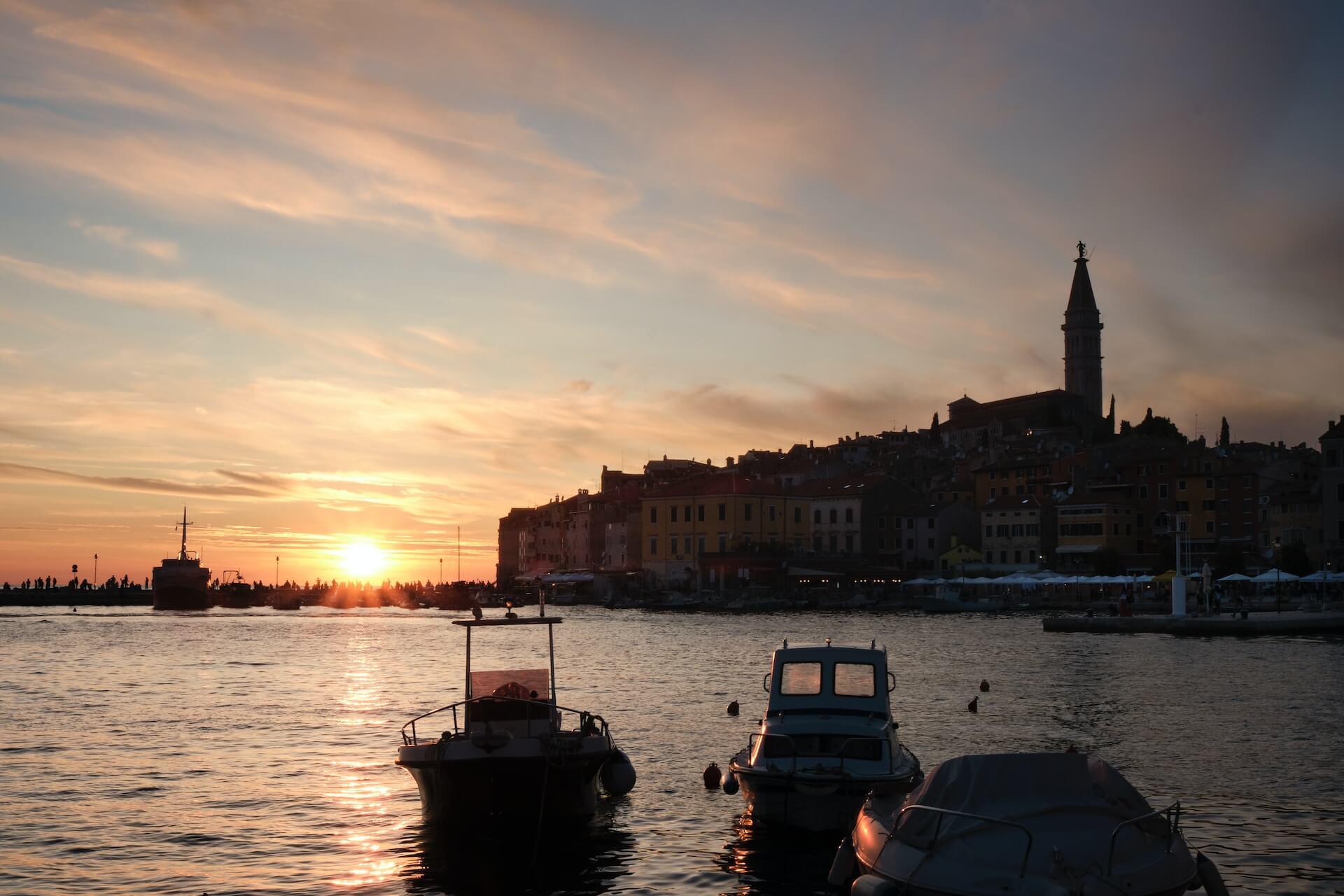 View of the city of Rovinj in Istria