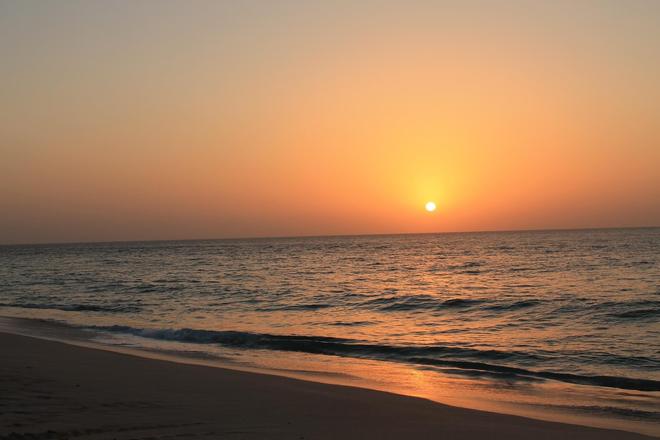 Sunset at a beach