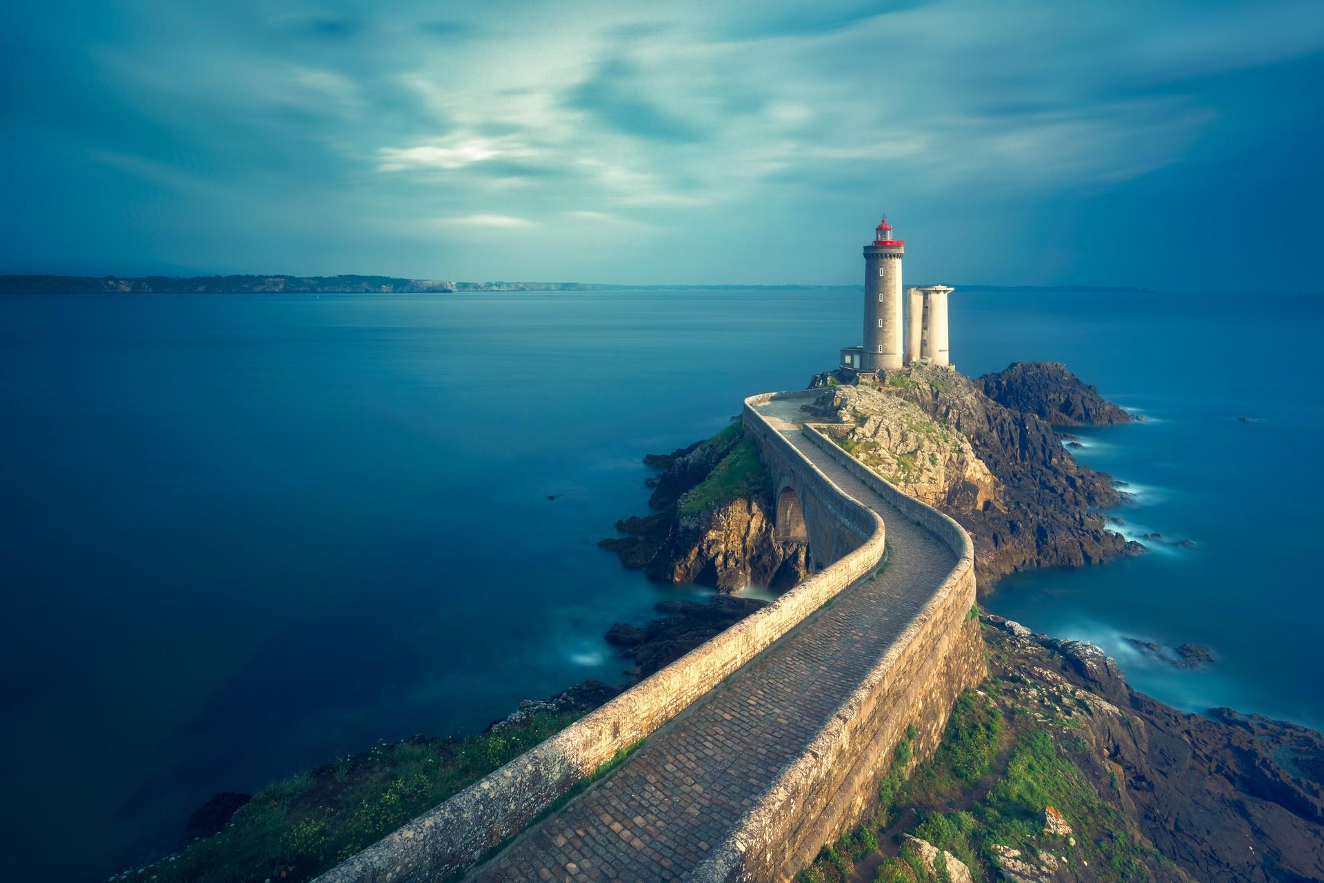 Architecture near Brest on a cloudy day