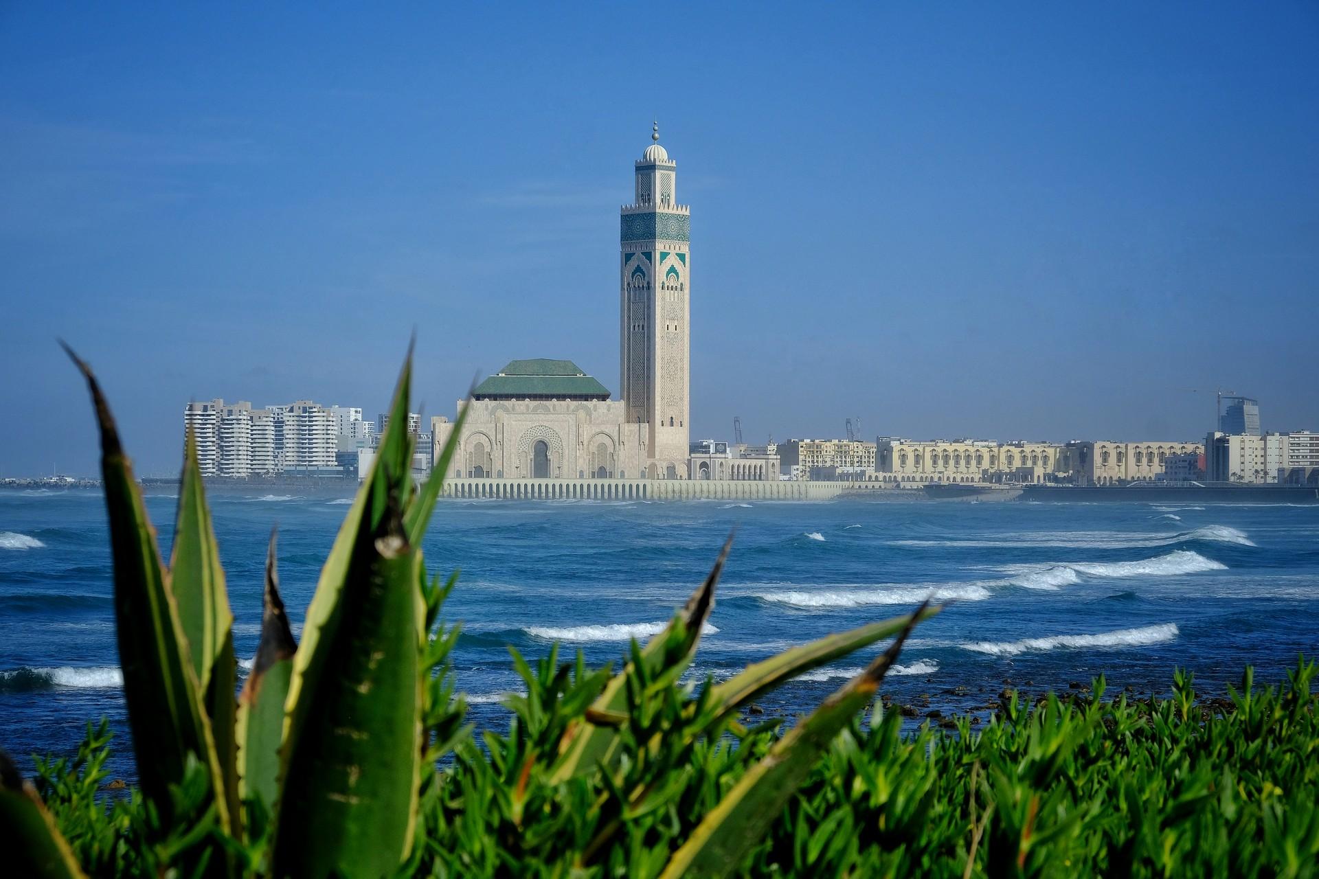 Architecture in Casablanca on a sunny day