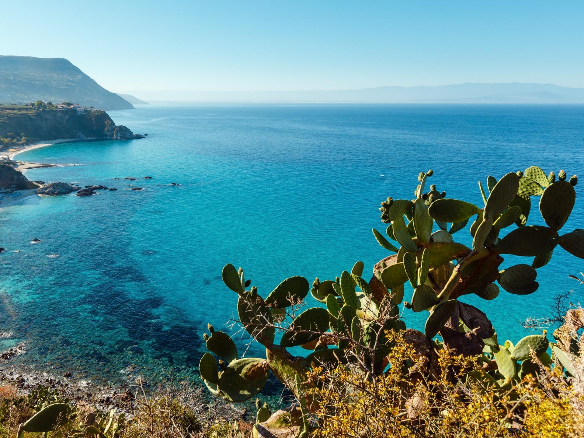 Location near Capo Vaticano with nice weather and blue sky