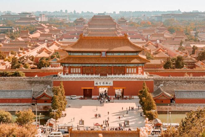 Aerial view of the Forbidden city - Gugong