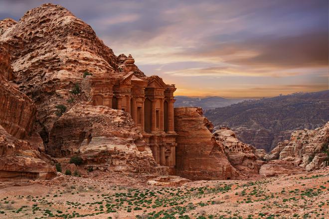 The rock city of Petra in Jordan.