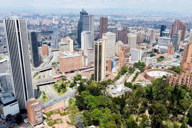 View of the capital city of Colombia, Bogotá
