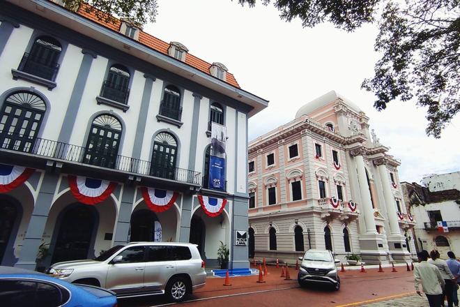 View of the old town of Casco Viejo in Panama