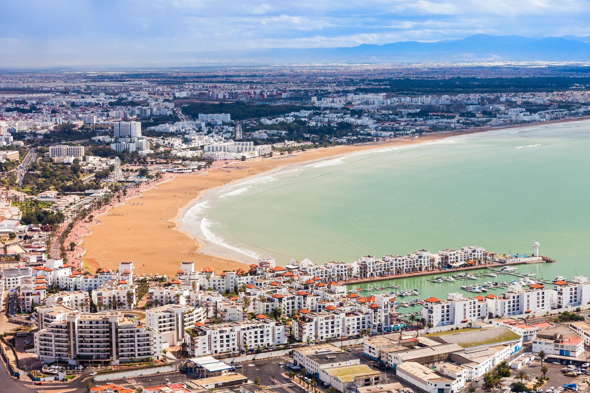 Agadir on a cloudy day